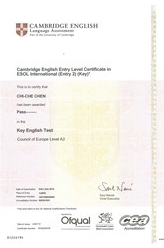 Cambridge KET 證書
